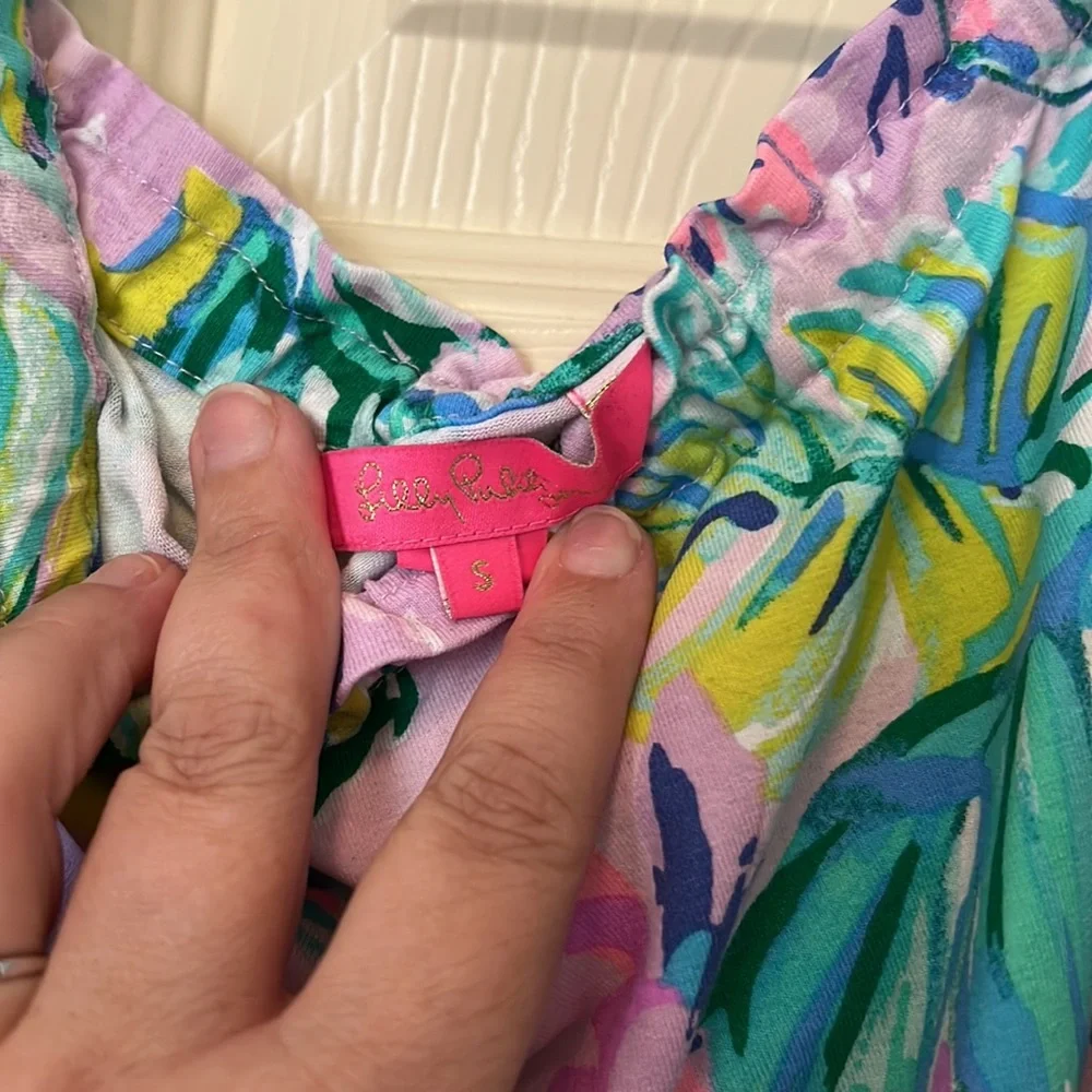Lilly Pulitzer Off the Shoulder Romper Size S - Picture 2 of 3